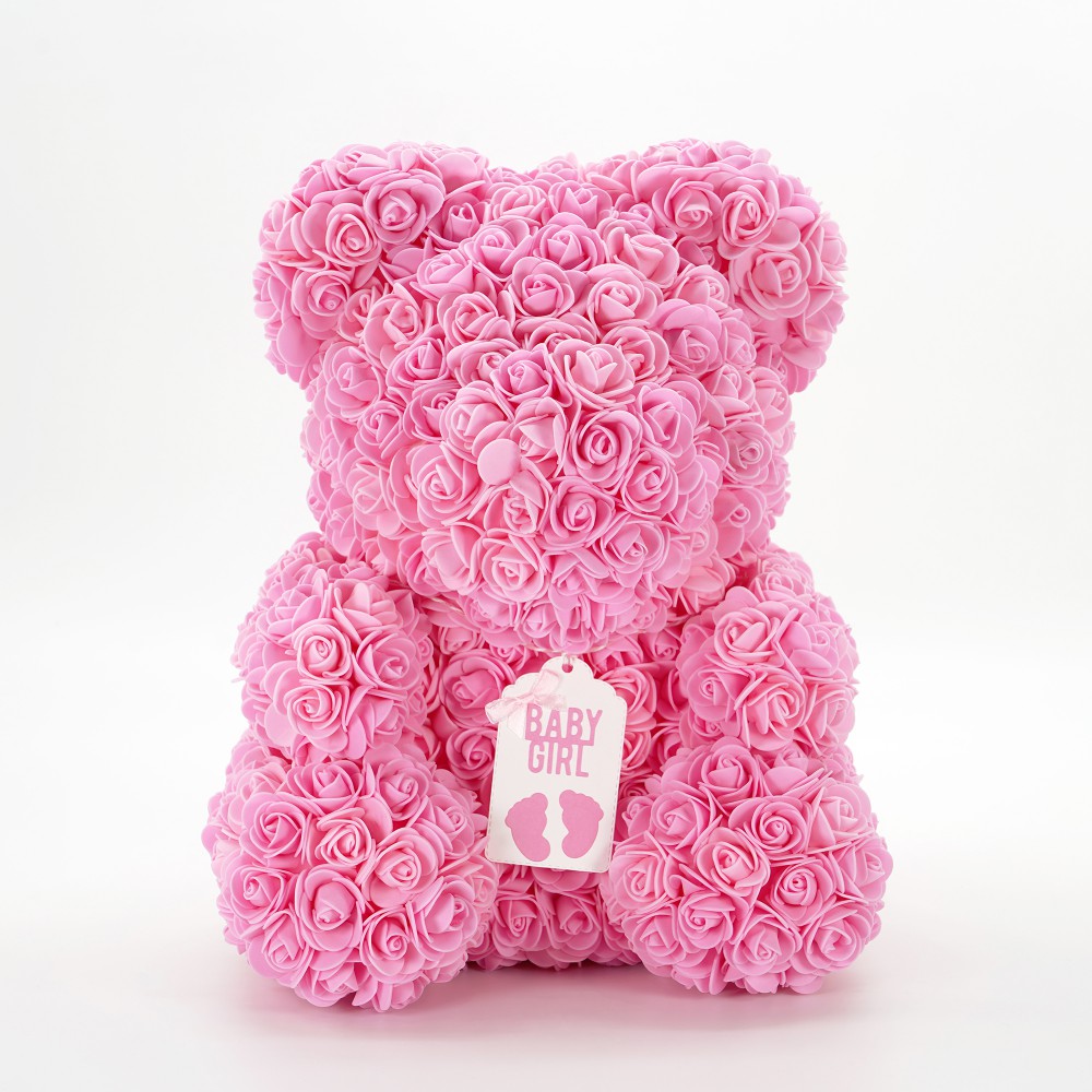 New Baby Large Rose Bear